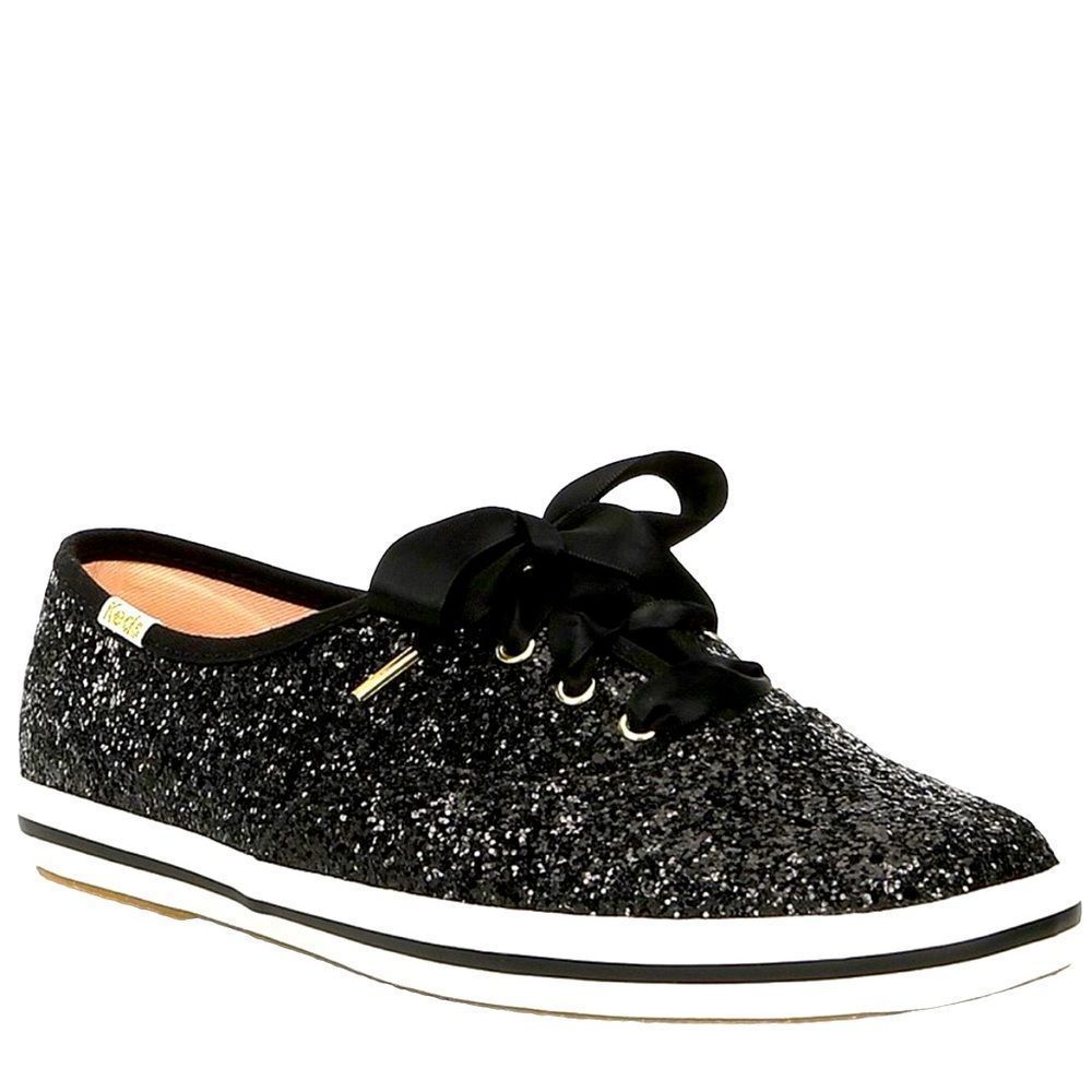 Keds X Kate Spade New York Black Glitter Sneakers